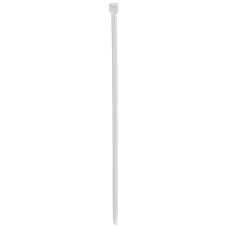 Temperature-Rated Cable Ties, 100 Pk (White, 7.5)